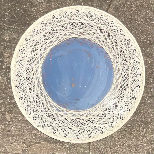 Vintage Coastal Spun Fiberglass Mirror After Russell Woodard — additional photo 7