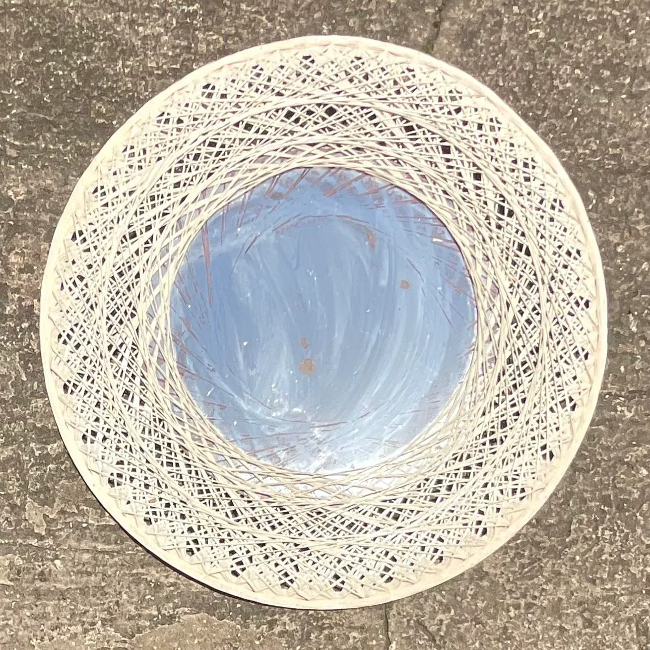 Vintage Coastal Spun Fiberglass Mirror After Russell Woodard — additional photo 8