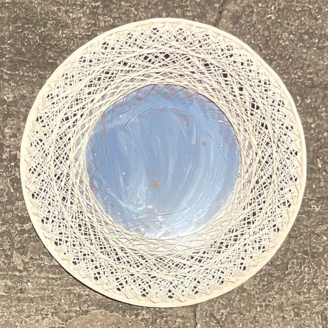 Vintage Coastal Spun Fiberglass Mirror After Russell Woodard — additional photo 8