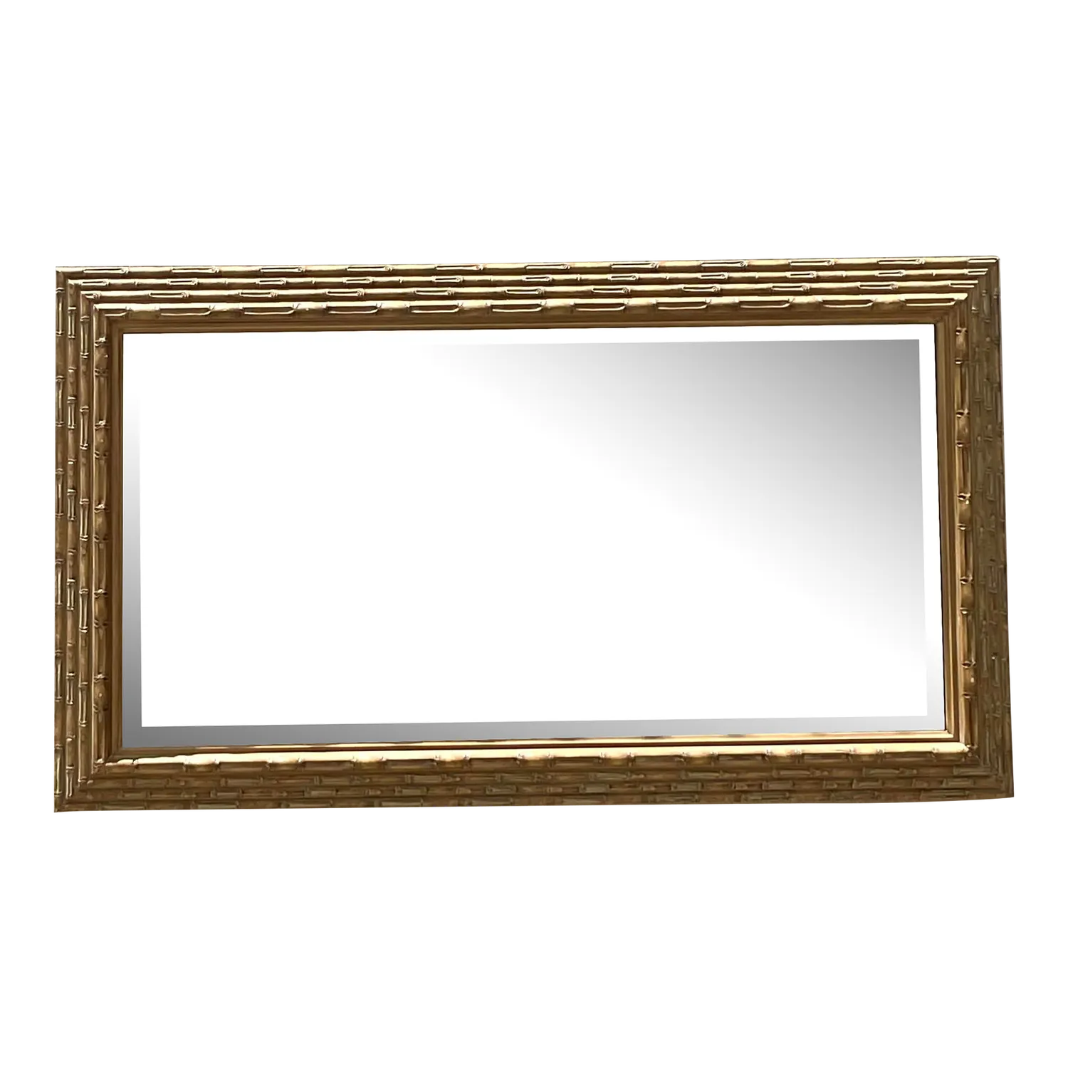 Vintage Coastal Stacked Bamboo Horizontal Mirror — additional photo 8