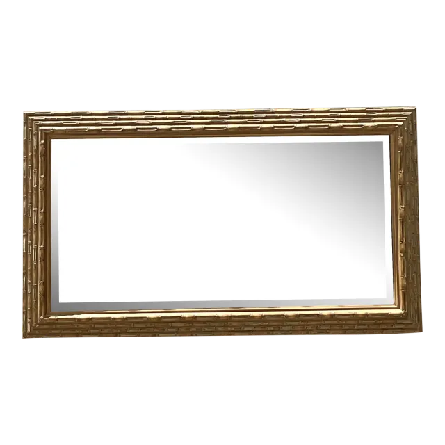 Vintage Coastal Stacked Bamboo Horizontal Mirror — additional photo 8