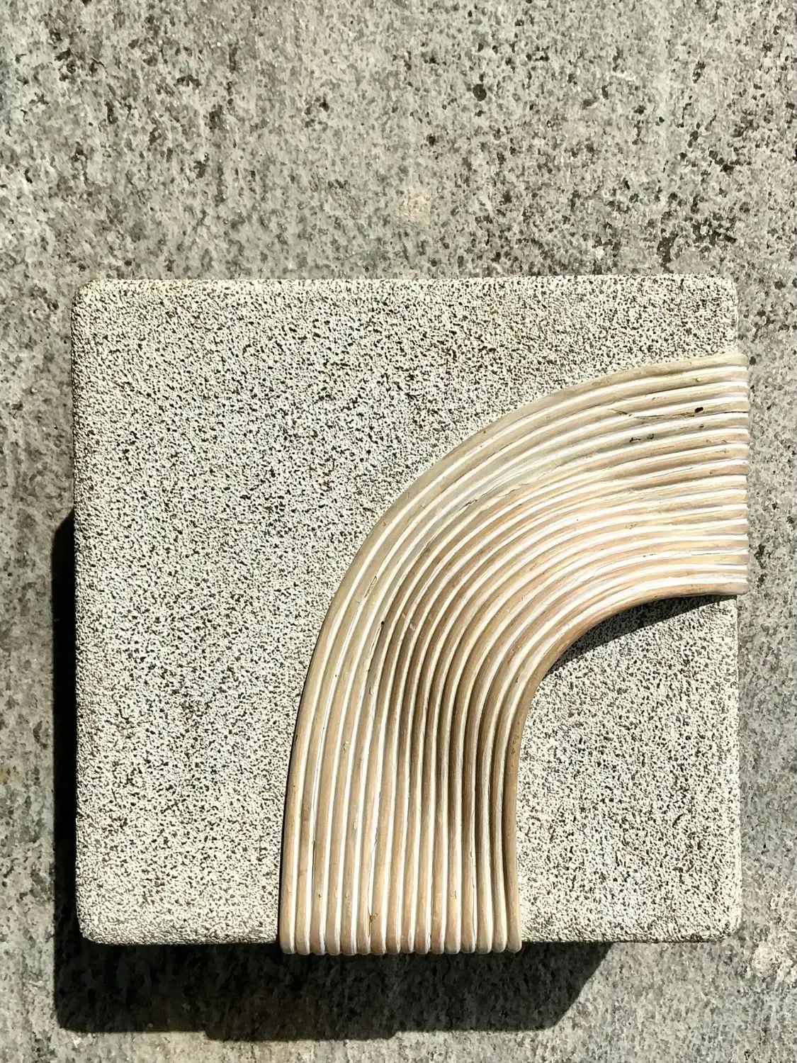Vintage Coastal Washed Pencil Reed Band Box — additional photo 7