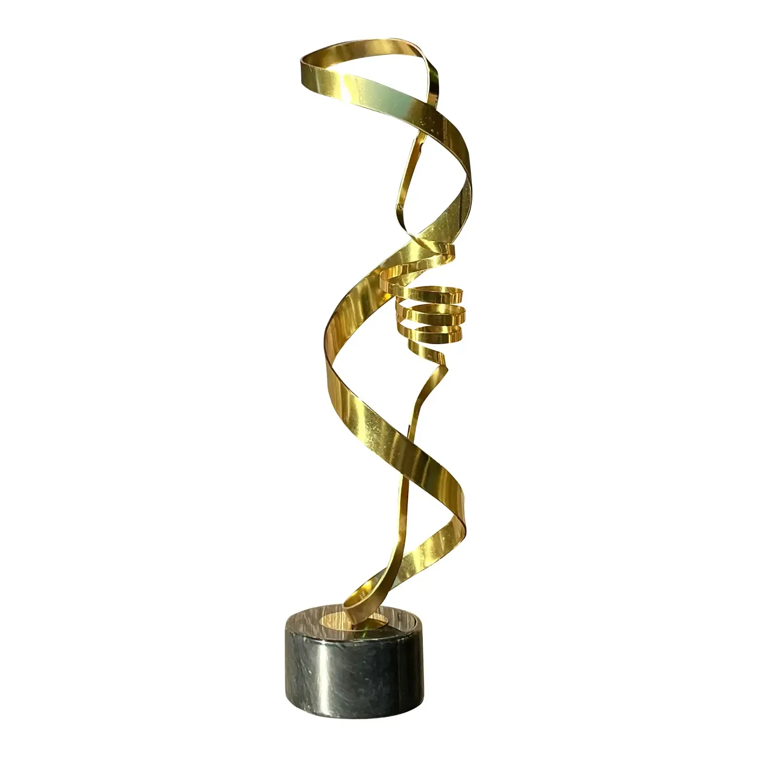 Vintage Contemporary Curtis Jere Brass Sculpture — additional photo 1