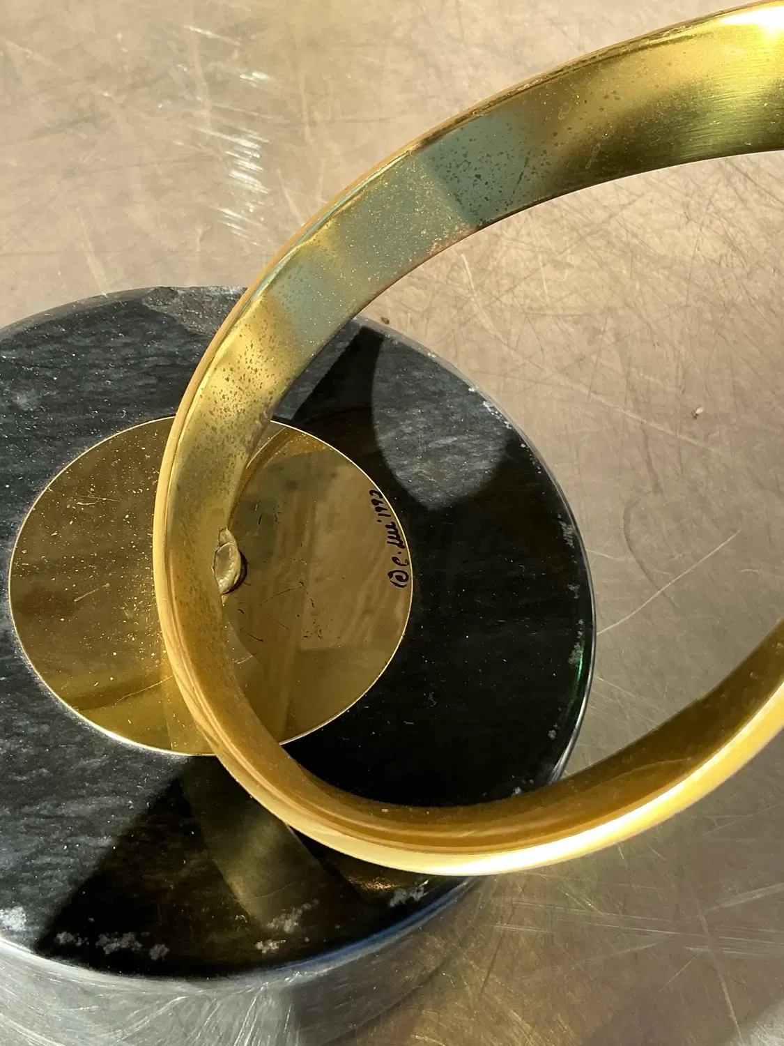 Vintage Contemporary Curtis Jere Brass Sculpture — additional photo 6