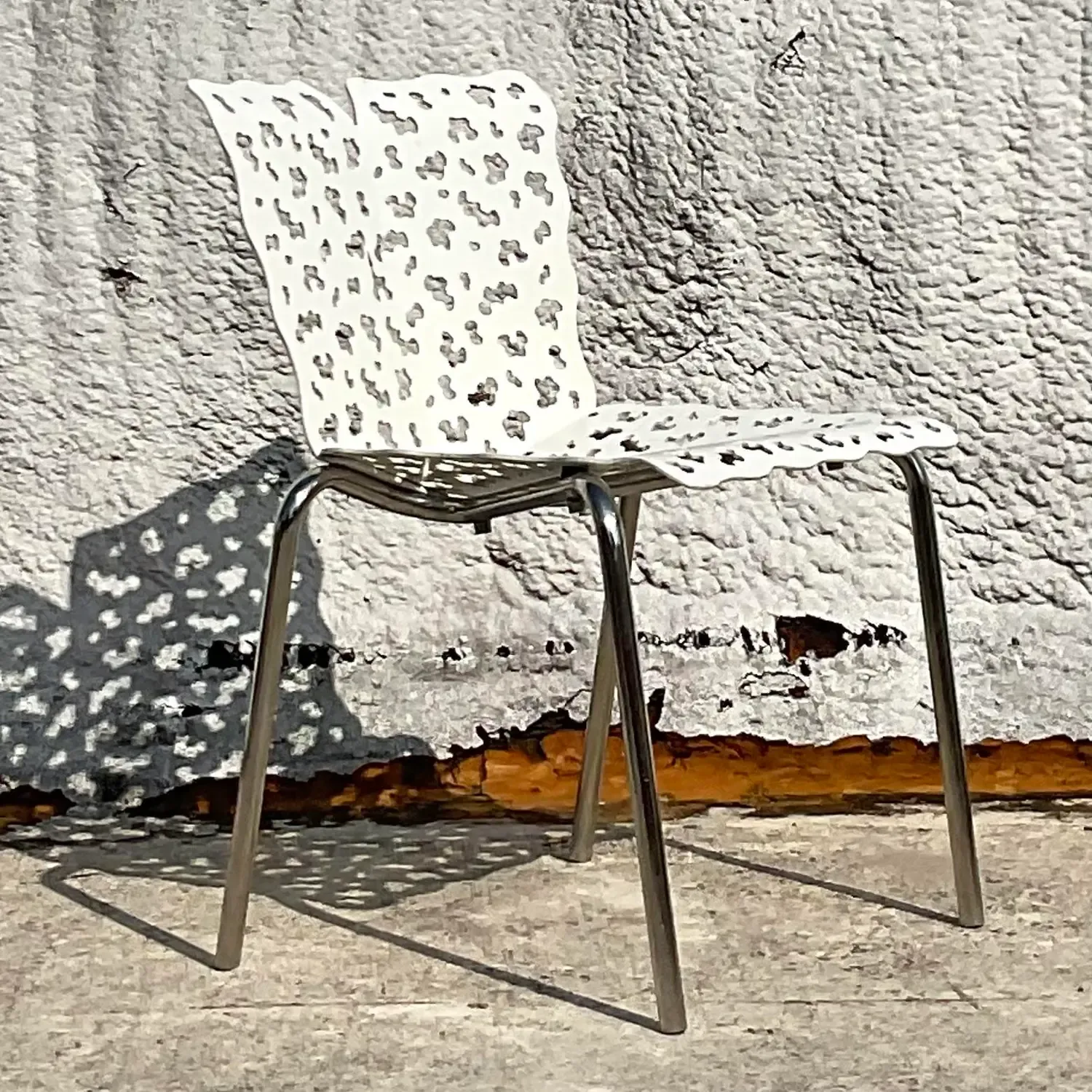 Vintage Contemporary Cutout Topiary Chair After Richard Schultz — additional photo 4