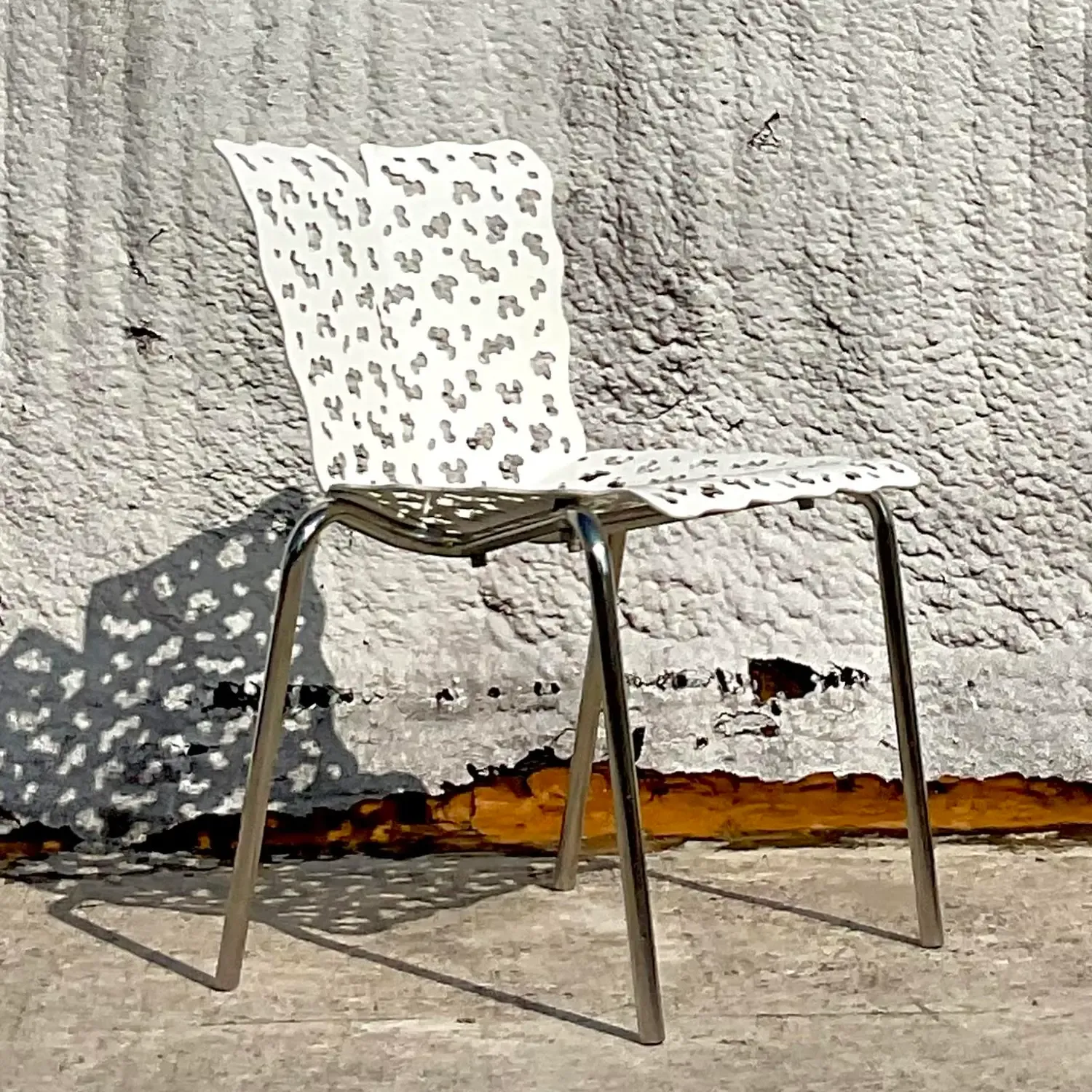 Vintage Contemporary Cutout Topiary Chair After Richard Schultz — additional photo 5