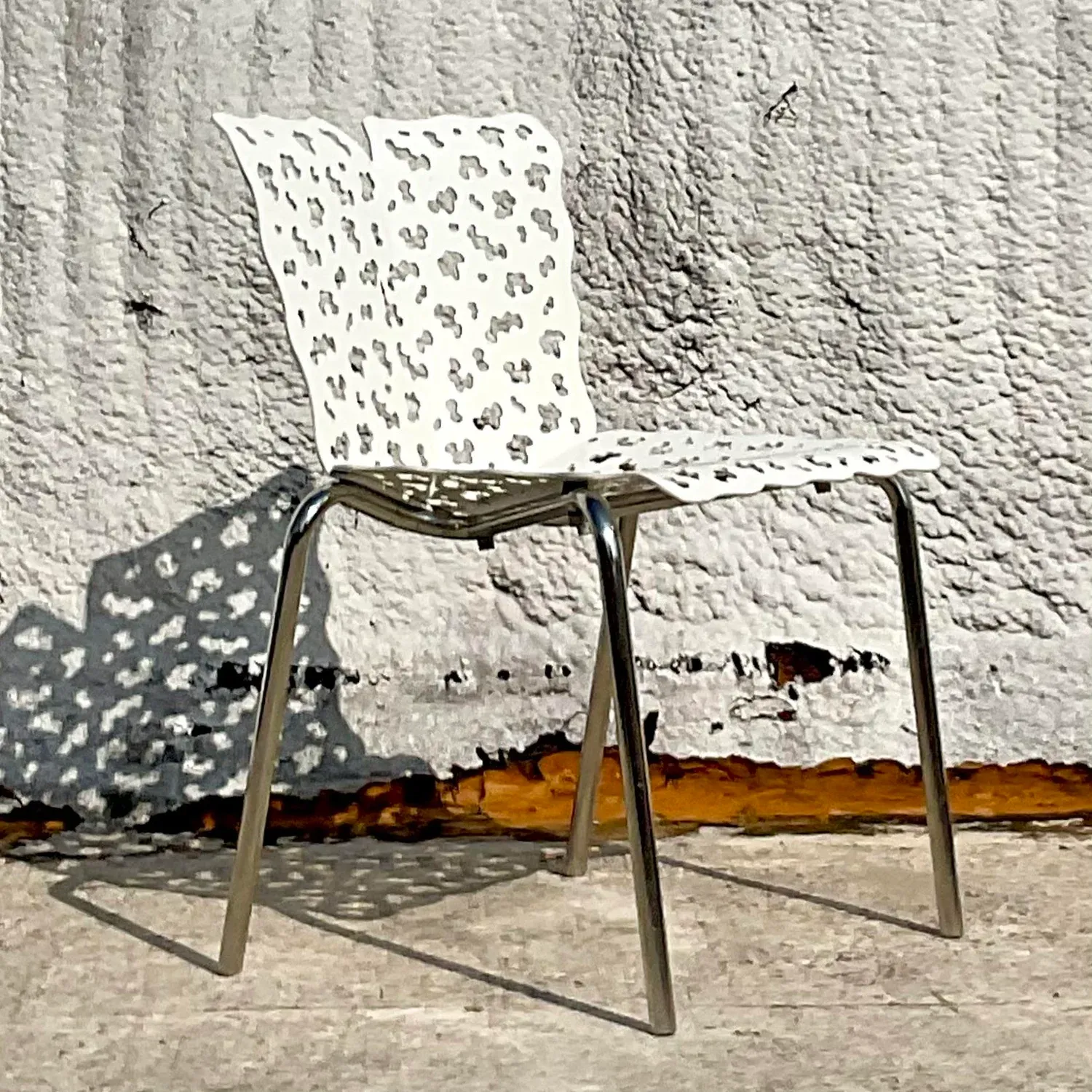 Vintage Contemporary Cutout Topiary Chair After Richard Schultz — additional photo 7