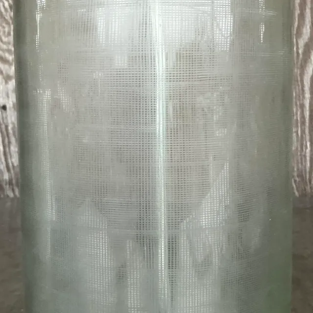 Vintage Contemporary Etched Frosted Glass Lamp — additional photo 4