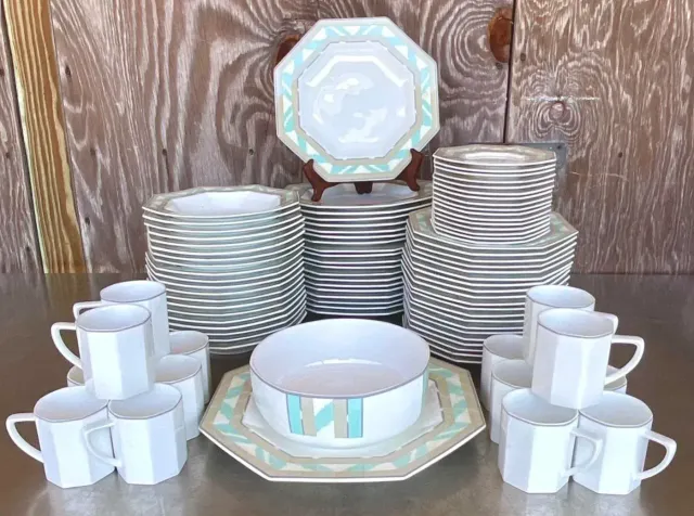 Vintage Contemporary Jack Lenor Larsen for Mikasa China Service - 97 Pieces — additional photo 3