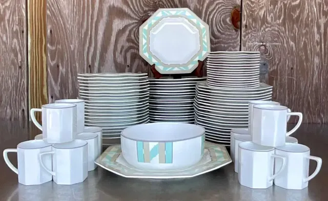 Vintage Contemporary Jack Lenor Larsen for Mikasa China Service - 97 Pieces — additional photo 7