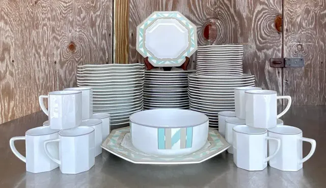 Vintage Contemporary Jack Lenor Larsen for Mikasa China Service - 97 Pieces — additional photo 8