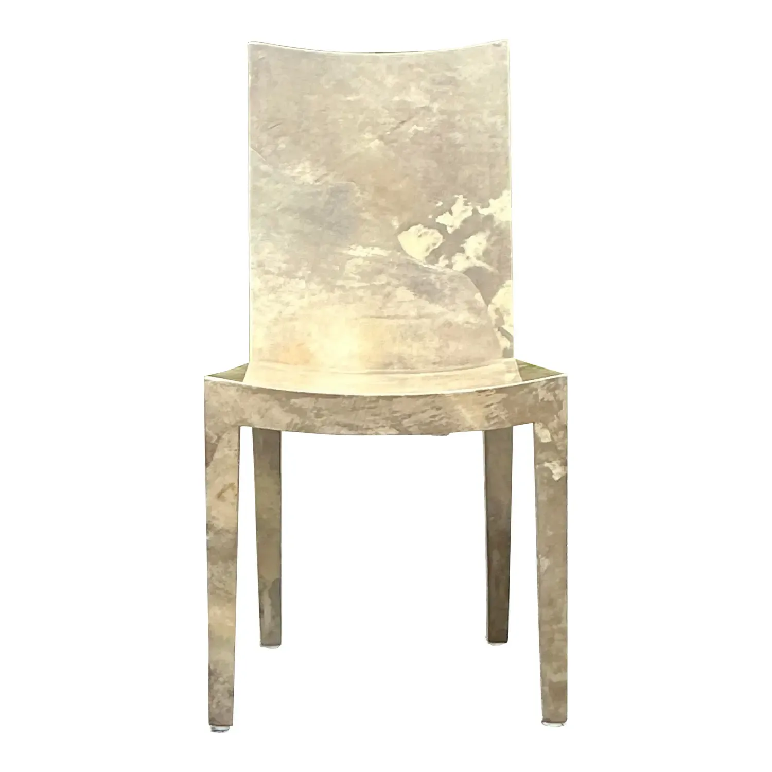 Vintage Contemporary Lacquered Goatskin “jmf” Chair After Karl Springer — additional photo 1