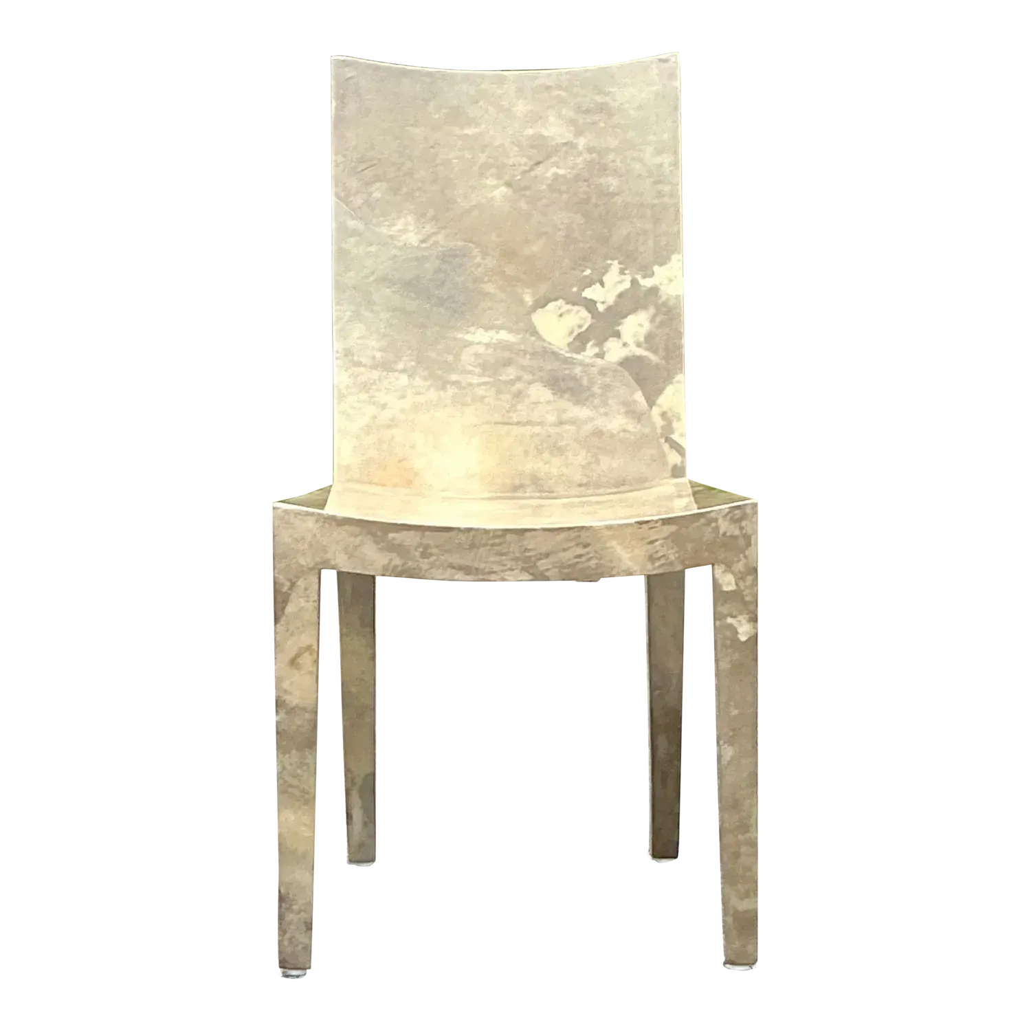 Vintage Contemporary Lacquered Goatskin “jmf” Chair After Karl Springer — additional photo 2