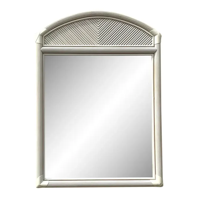 Vintage Costal Pencil Reed Mirror — additional photo 1