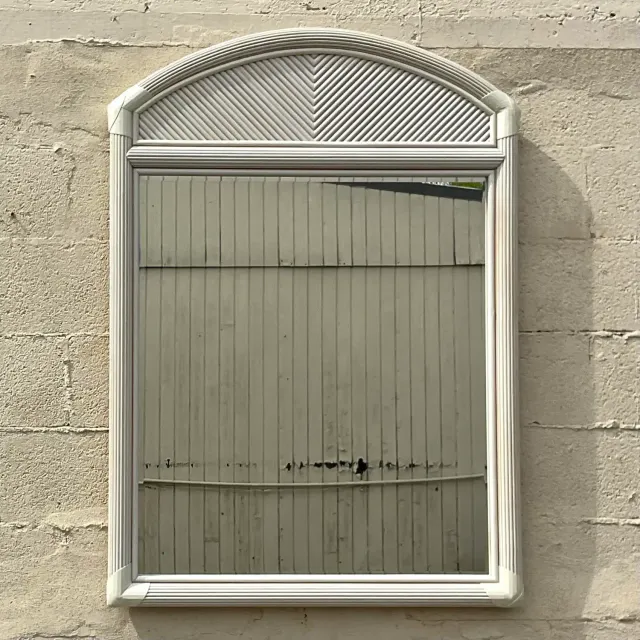 Vintage Costal Pencil Reed Mirror — additional photo 2