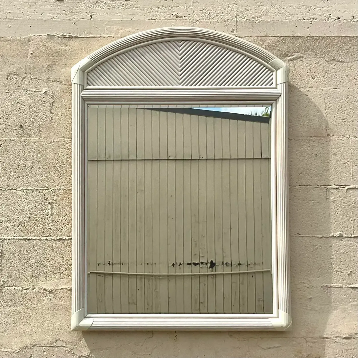 Vintage Costal Pencil Reed Mirror — additional photo 4