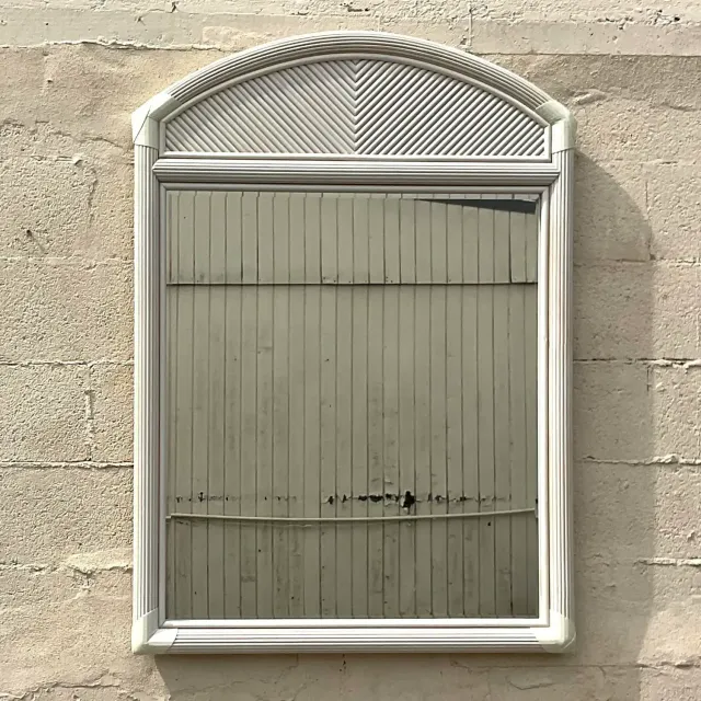 Vintage Costal Pencil Reed Mirror — additional photo 5