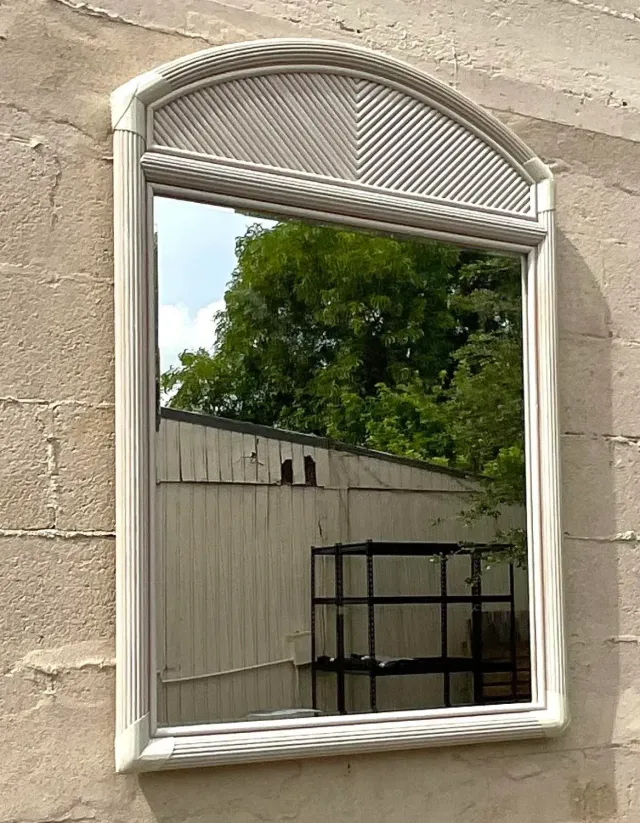 Vintage Costal Pencil Reed Mirror — additional photo 6