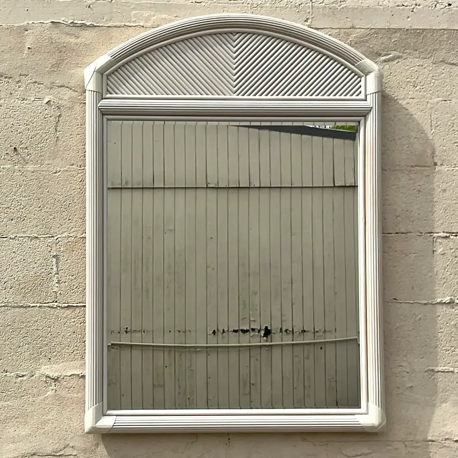 Vintage Costal Pencil Reed Mirror — additional photo 7
