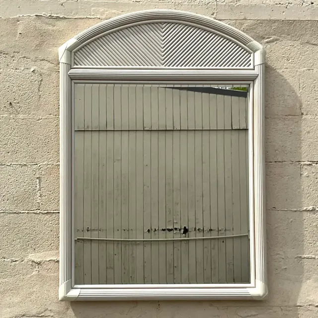 Vintage Costal Pencil Reed Mirror — additional photo 7