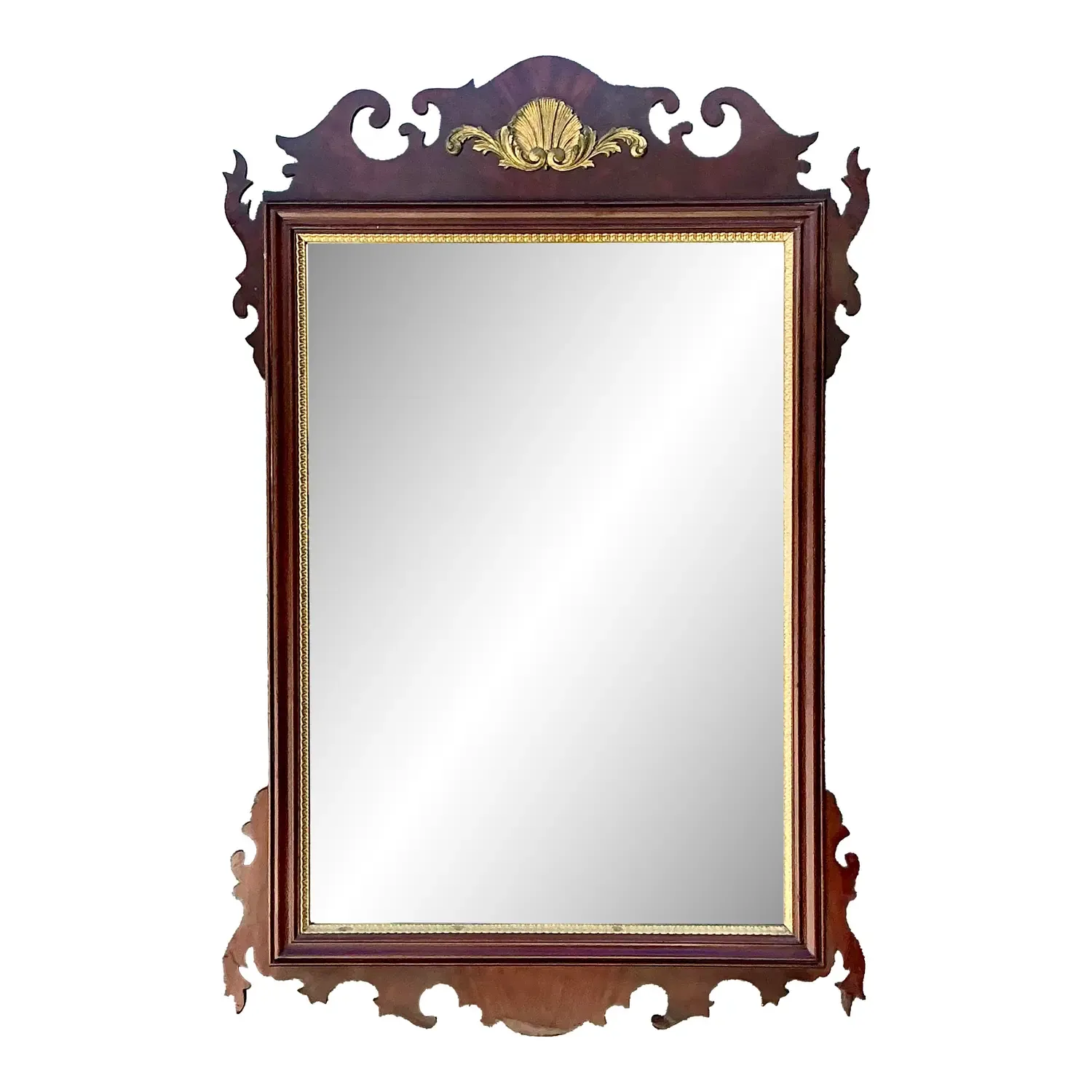 Vintage Councill Chippendale Clam Shell Mirror — additional photo 1