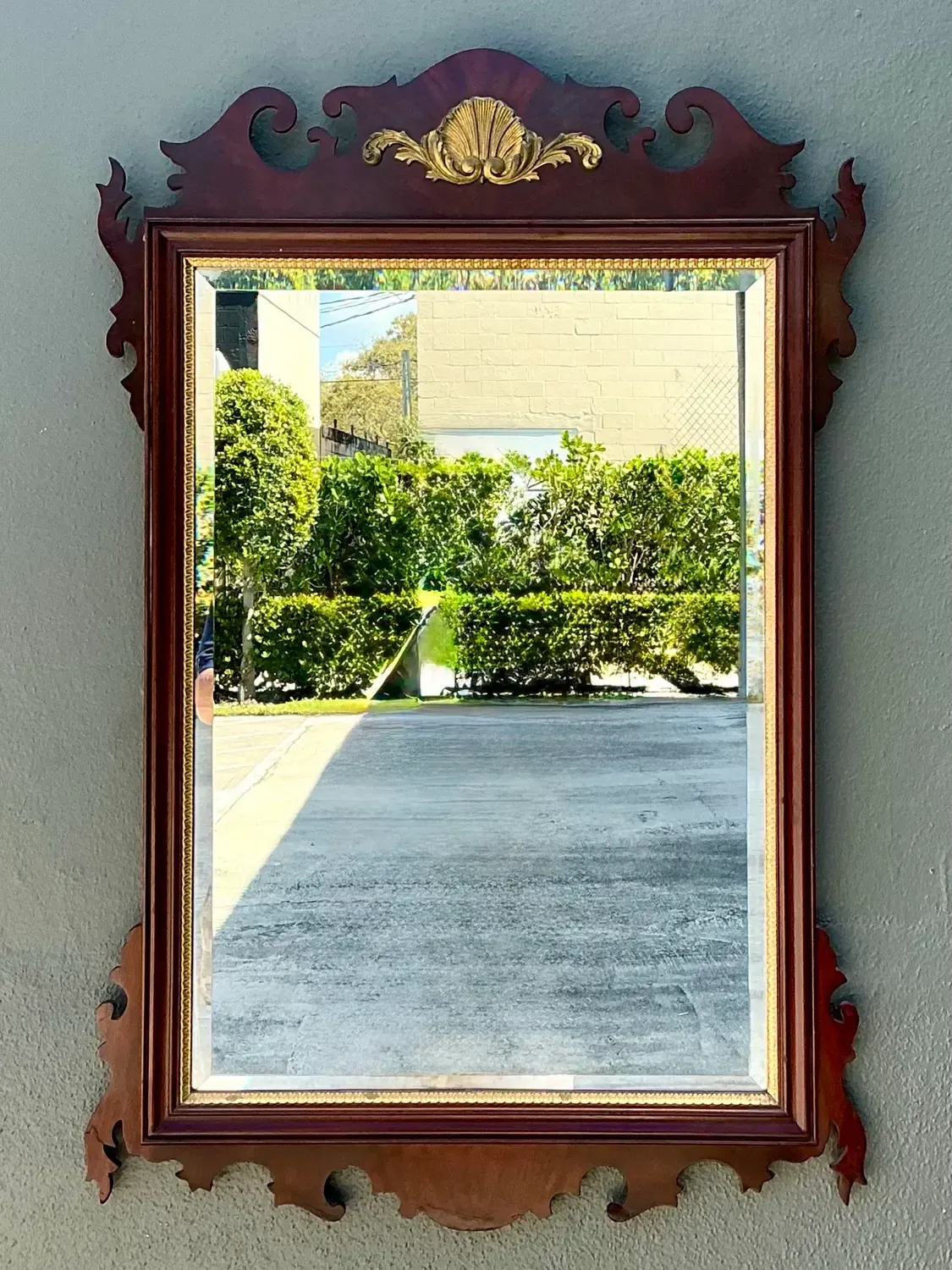Vintage Councill Chippendale Clam Shell Mirror — additional photo 4