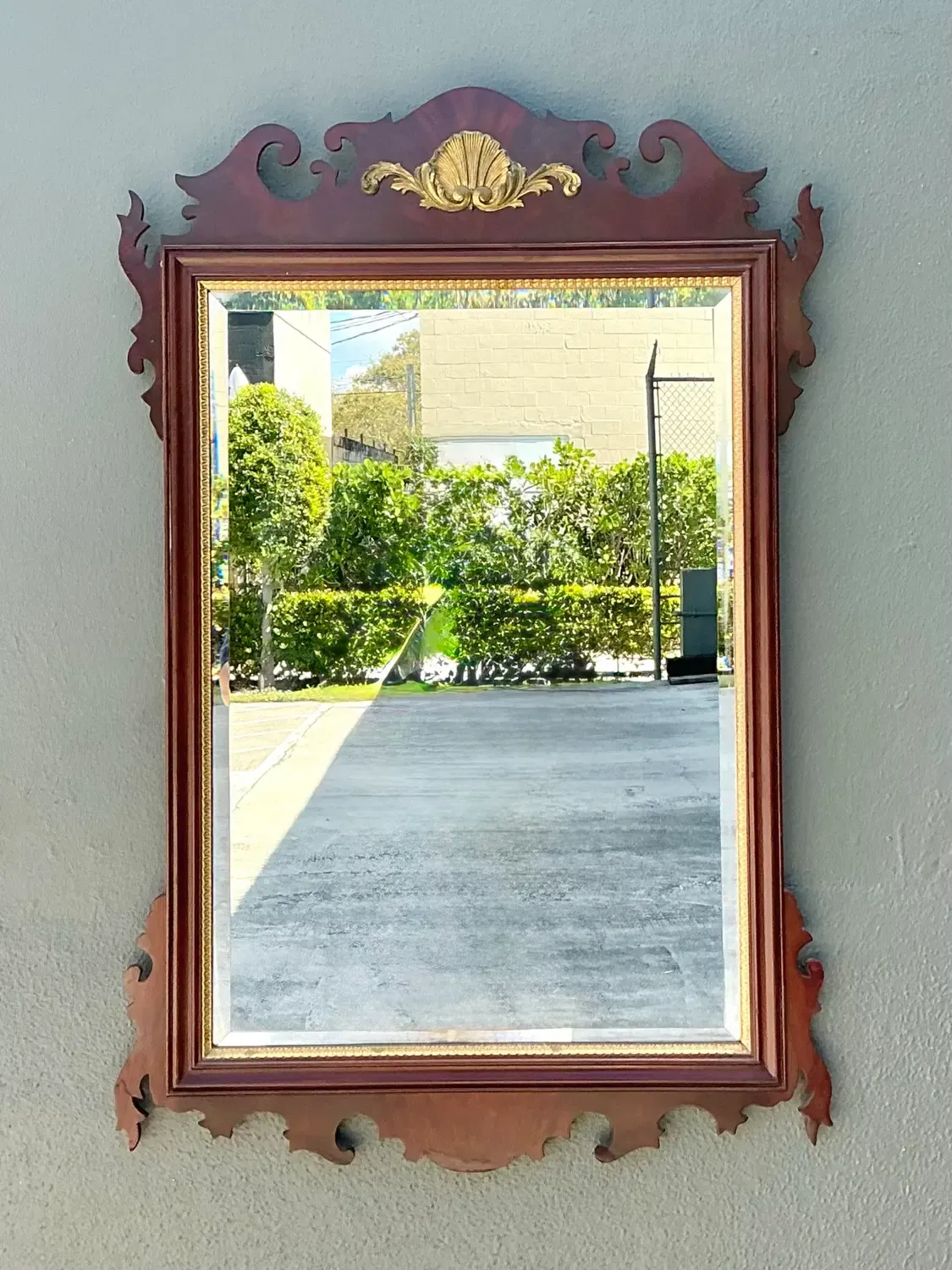 Vintage Councill Chippendale Clam Shell Mirror — additional photo 5