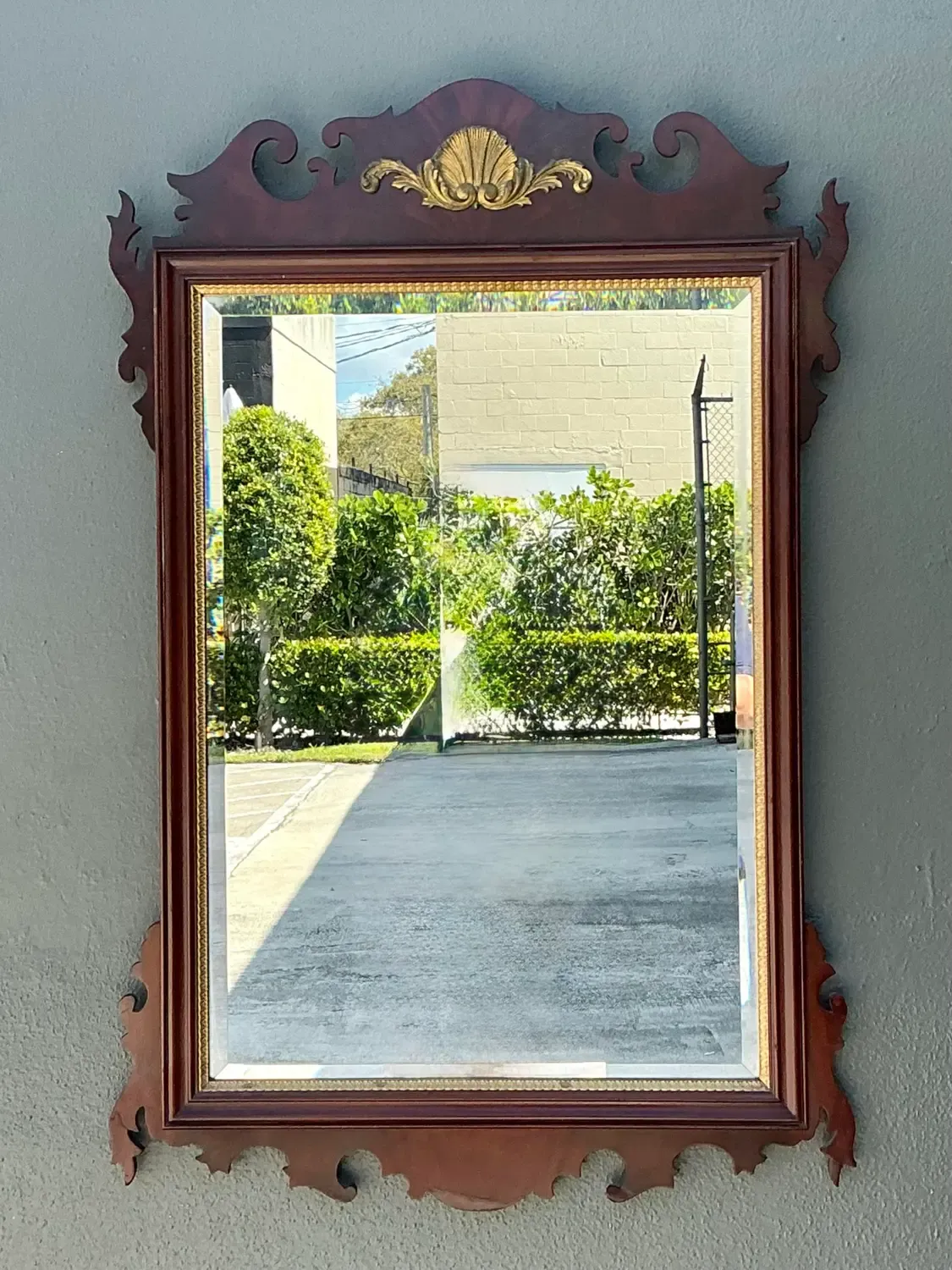 Vintage Councill Chippendale Clam Shell Mirror — additional photo 7