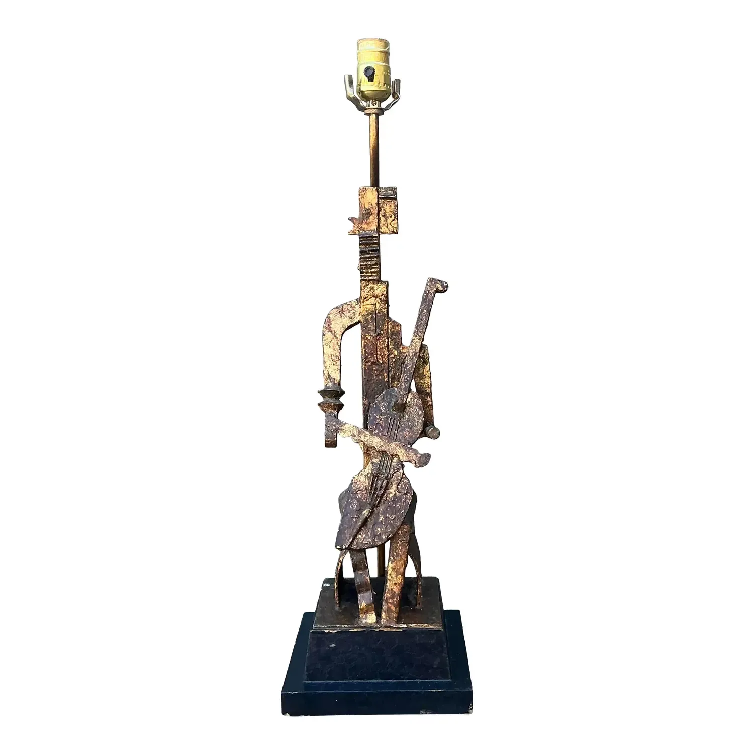 Vintage Cubist Figural Lamp — additional photo 1