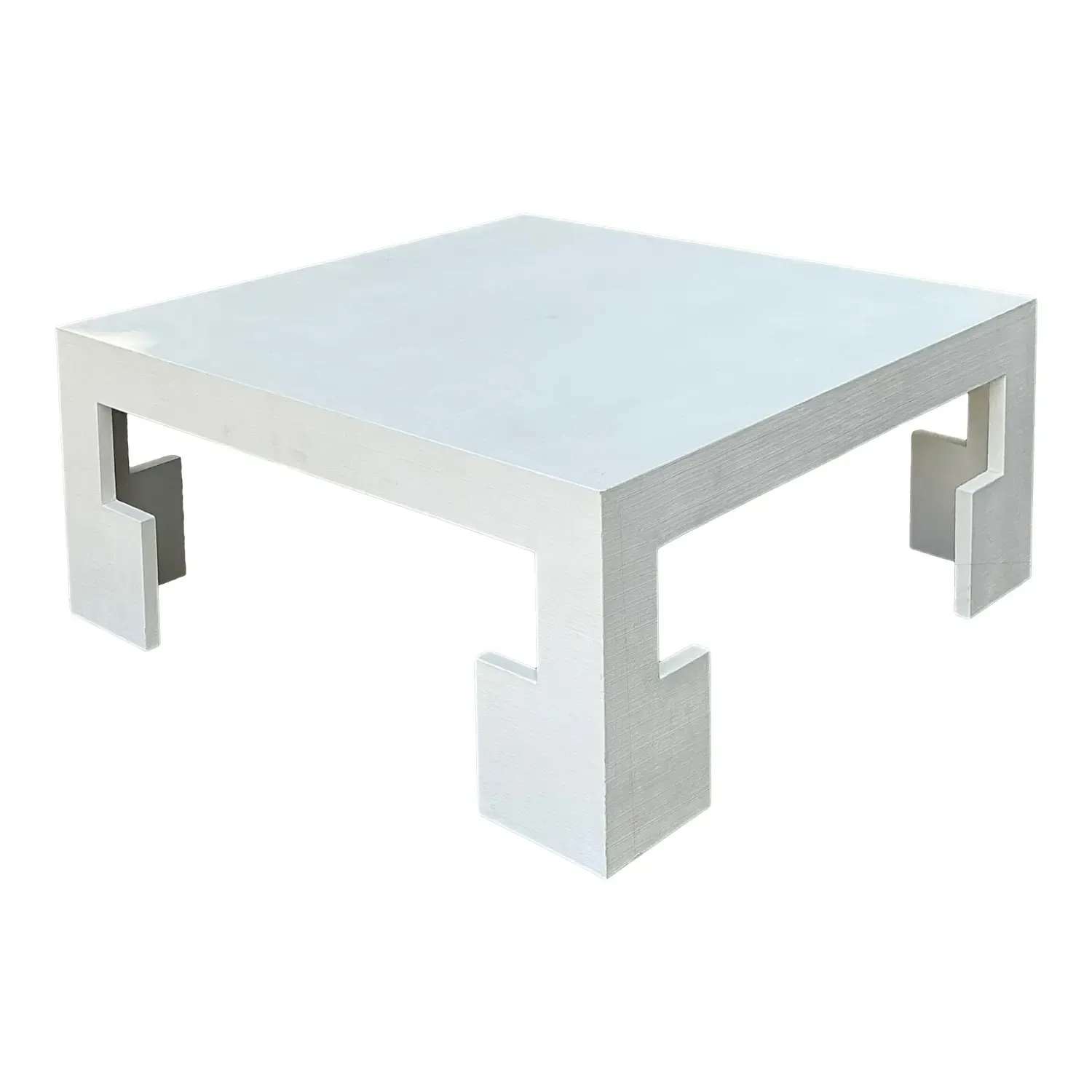 Vintage Custom Grasscloth Coffee Table — additional photo 2