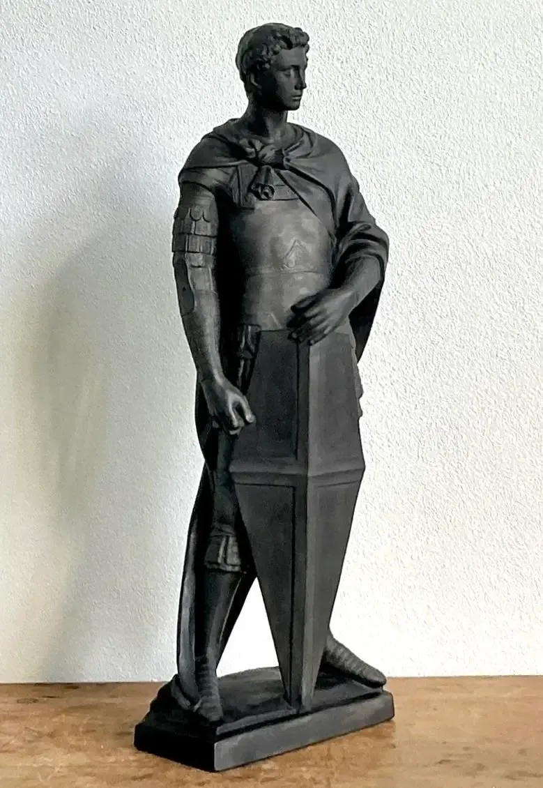 Vintage Danish Saint George Terracotta Sculpture — additional photo 6