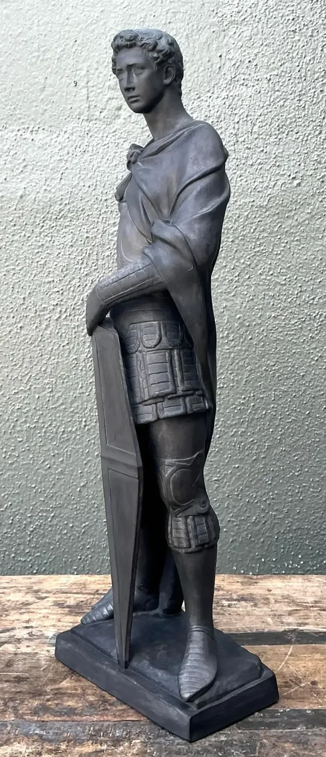 Vintage Danish Saint George Terracotta Sculpture — additional photo 8