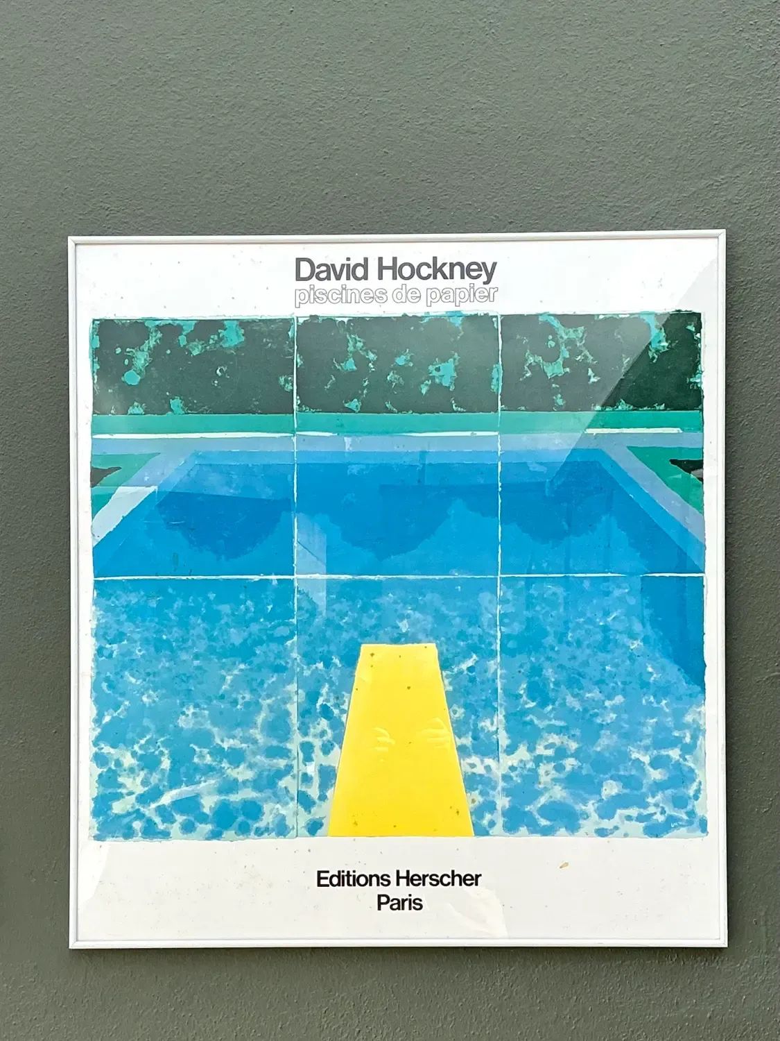 Vintage David Hockney Gallery Show Poster