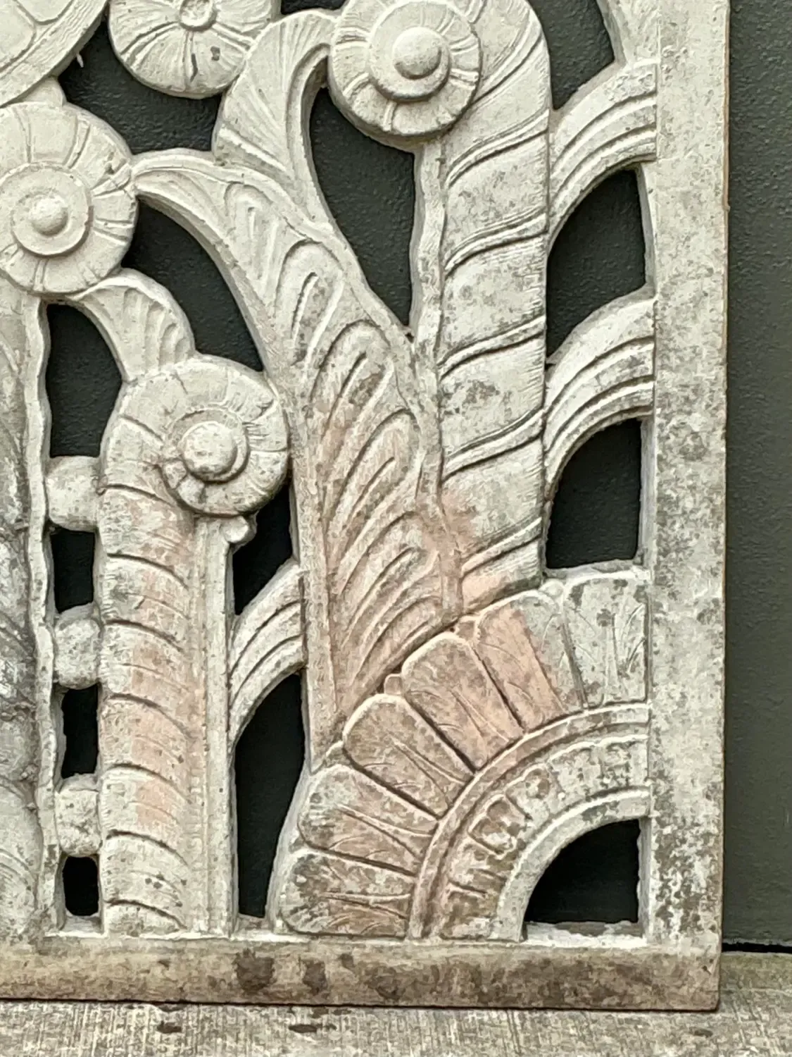 Vintage Deco Miami Beach Cast Concrete Panel — additional photo 5