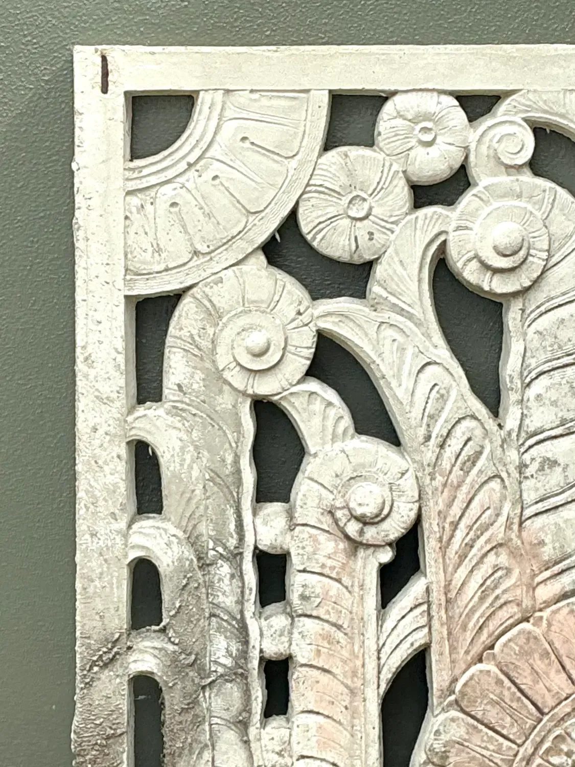 Vintage Deco Miami Beach Cast Concrete Panel — additional photo 7