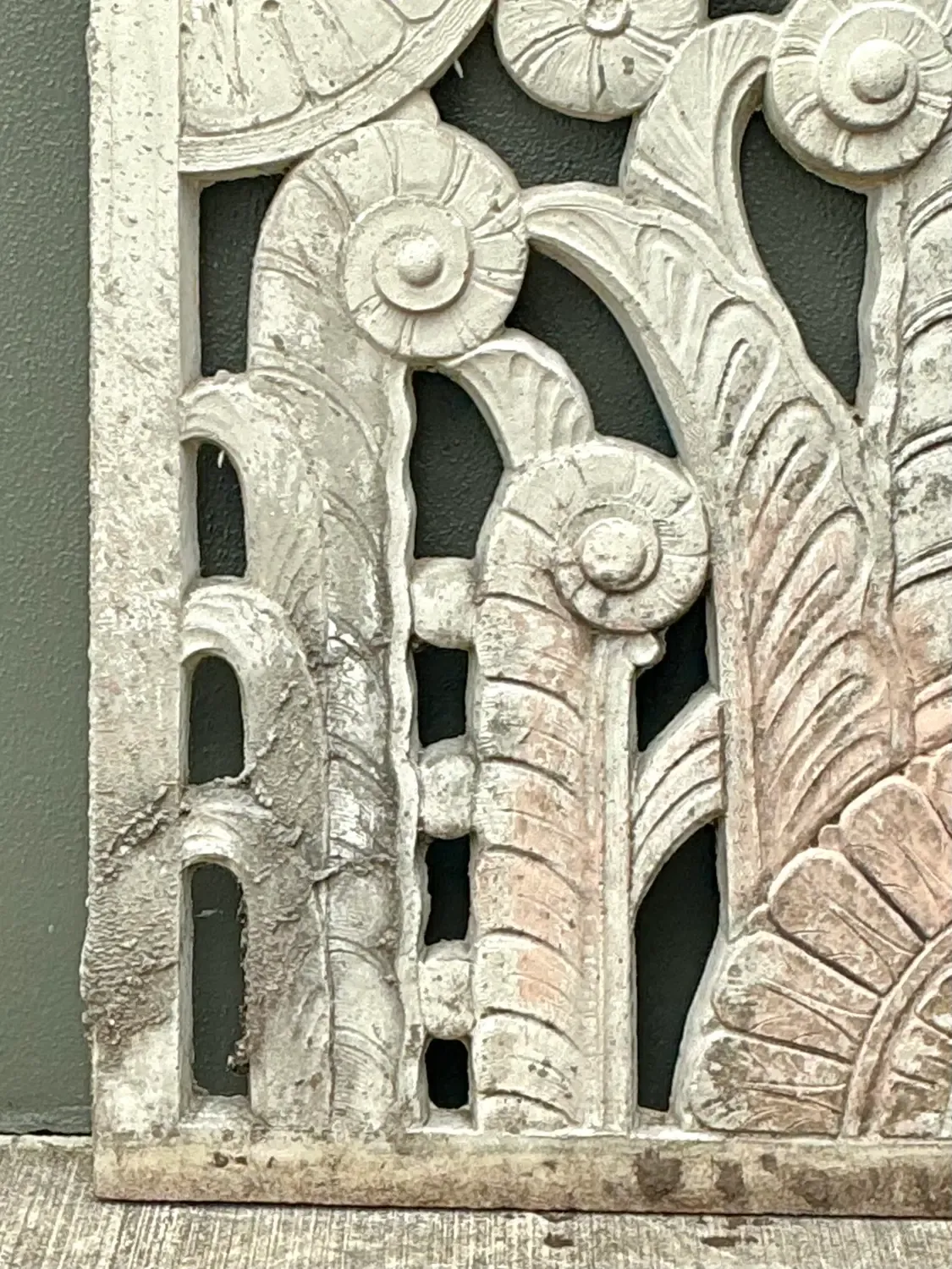 Vintage Deco Miami Beach Cast Concrete Panel — additional photo 8
