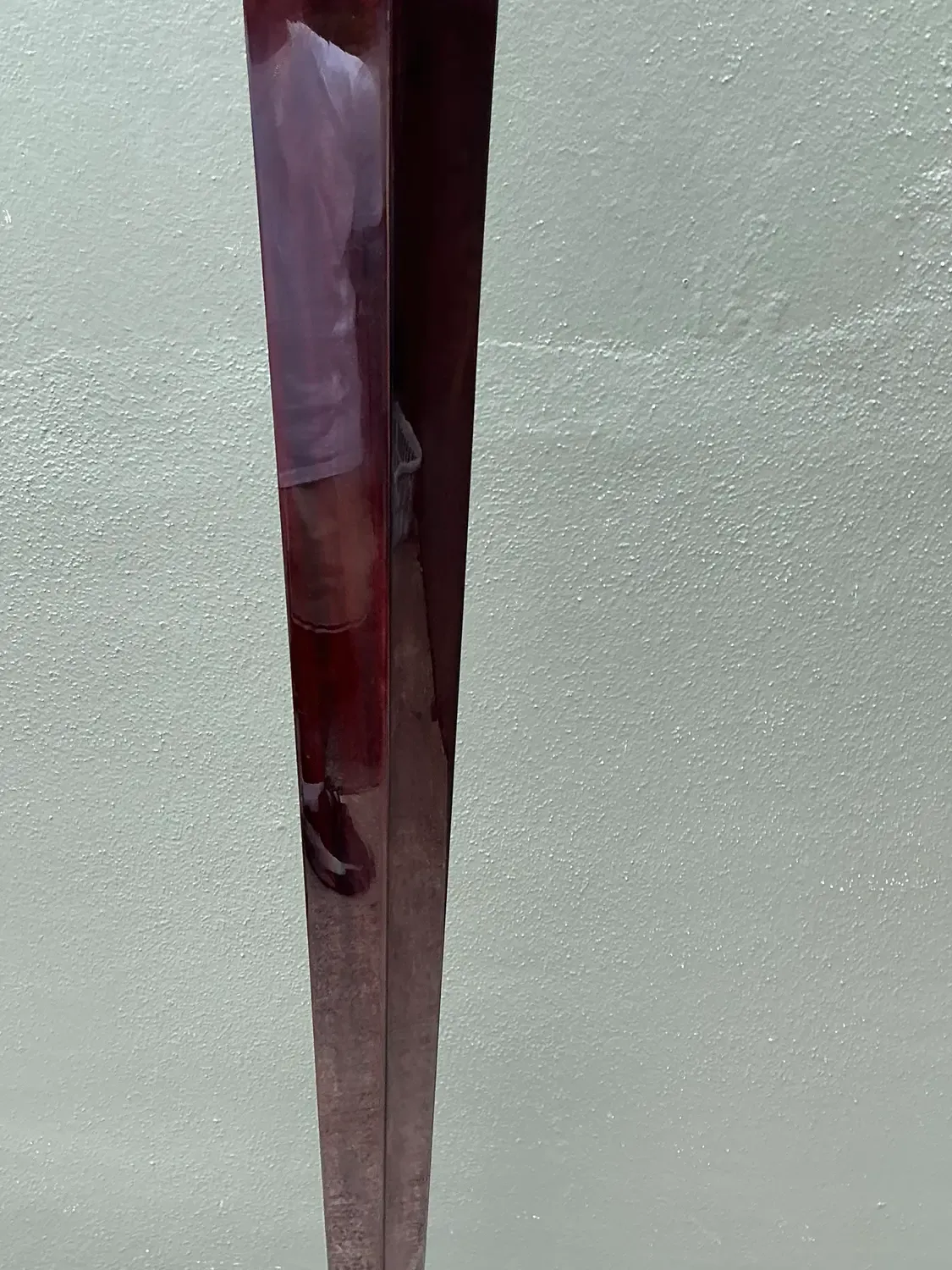 Vintage Deco Zebra Wood and Brass Floor Lamp — additional photo 6