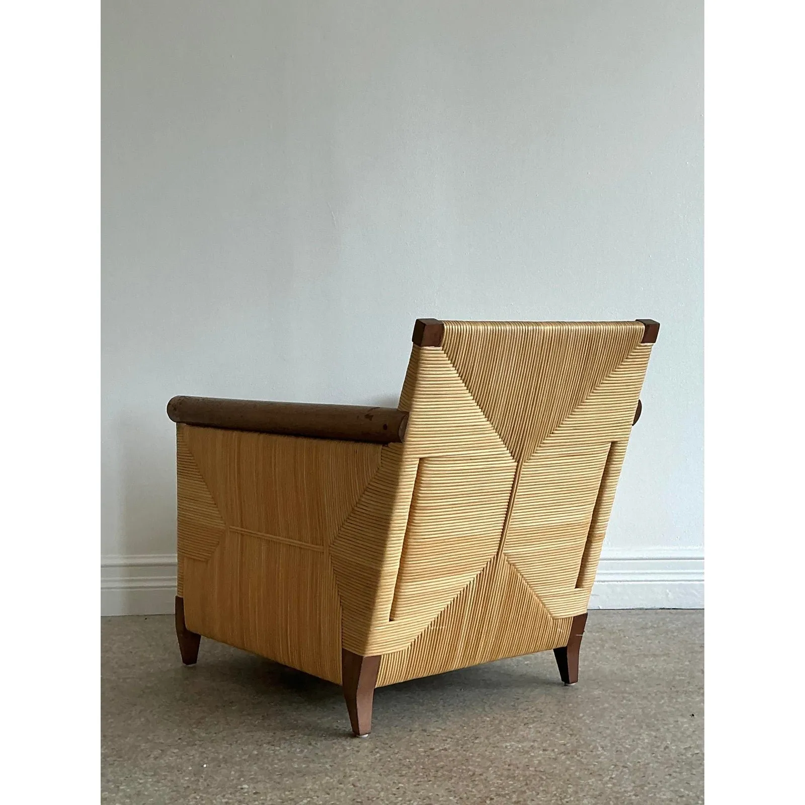 Vintage Donghia “Merbau” Woven Rattan Lounge Chair — additional photo 6