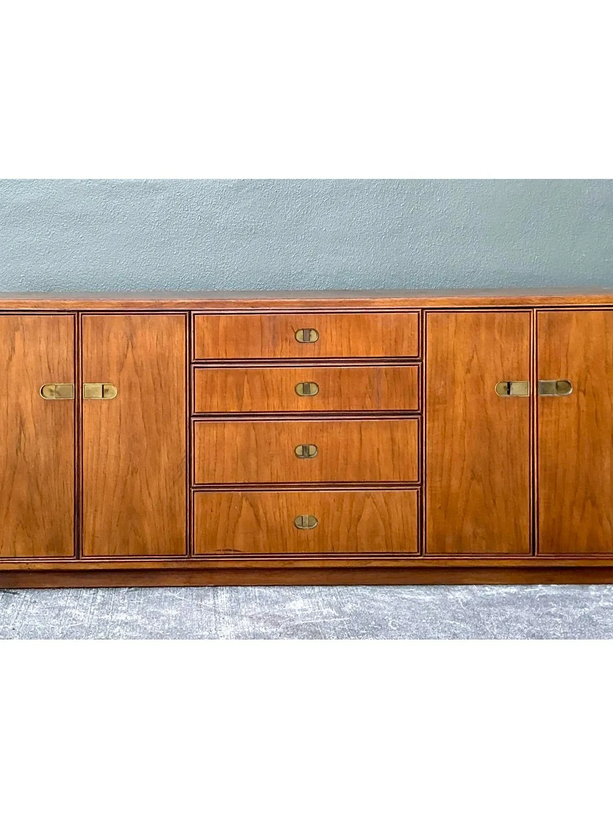 Vintage Drexel Brass Pull Dresser