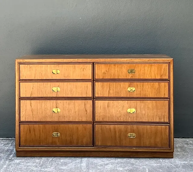 Vintage Drexel Campaign Dresser - Brass, 48W x 30H — additional photo 2