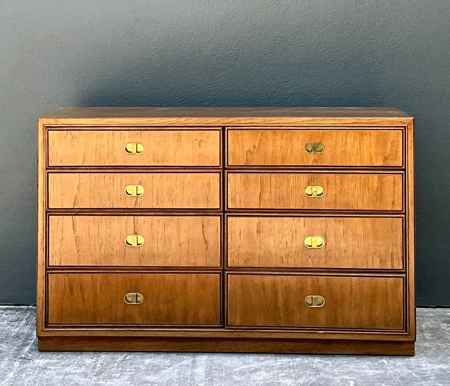 Vintage Drexel Campaign Dresser - Brass, 48W x 30H — additional photo 6