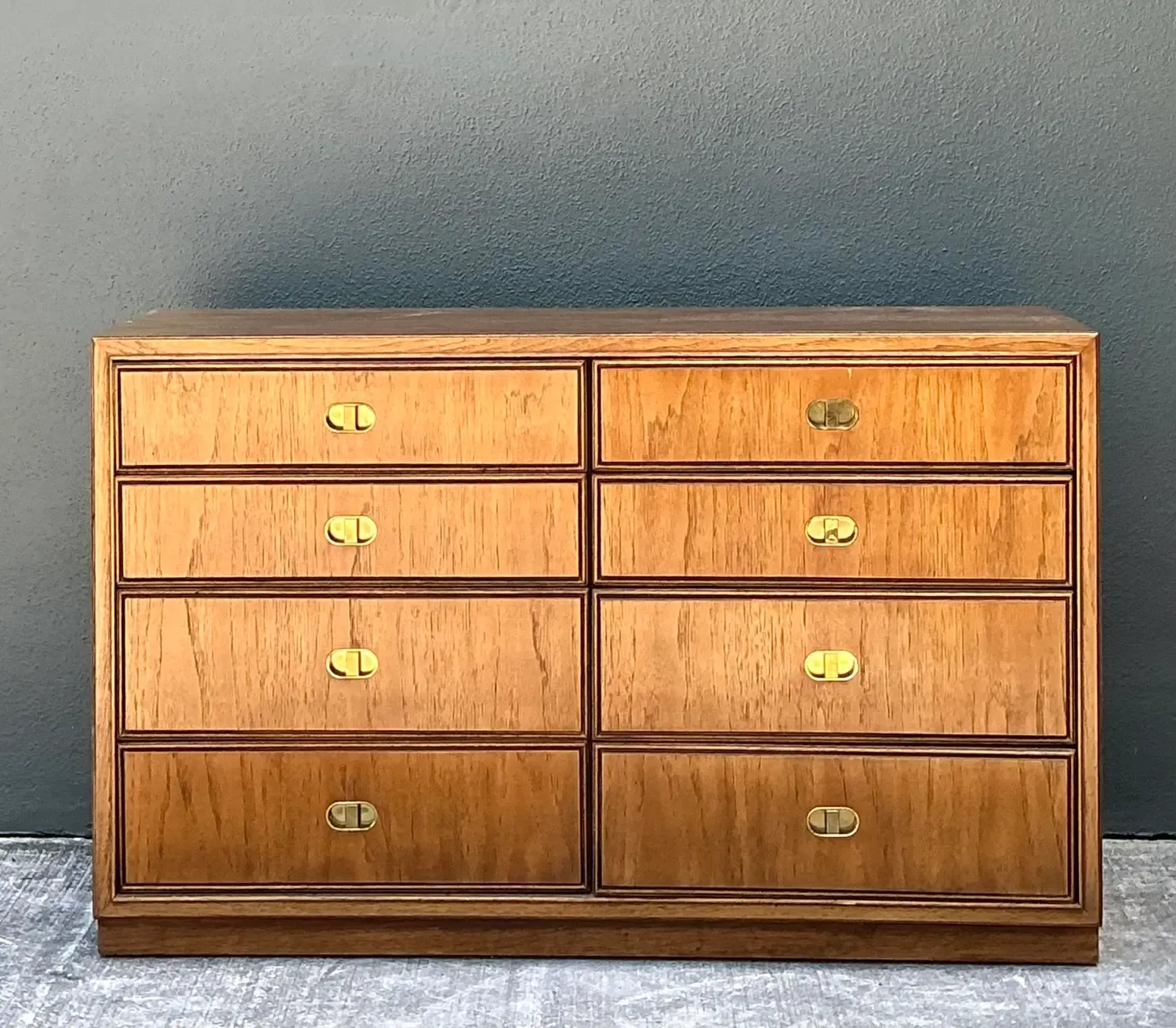 Vintage Drexel Campaign Dresser - Brass, 48W x 30H — additional photo 8