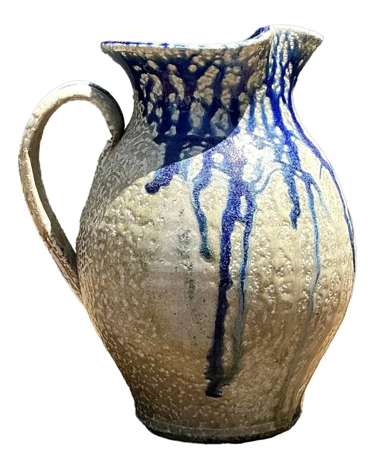 Vintage Drip Glazed Ceramic Pitcher — additional photo 1