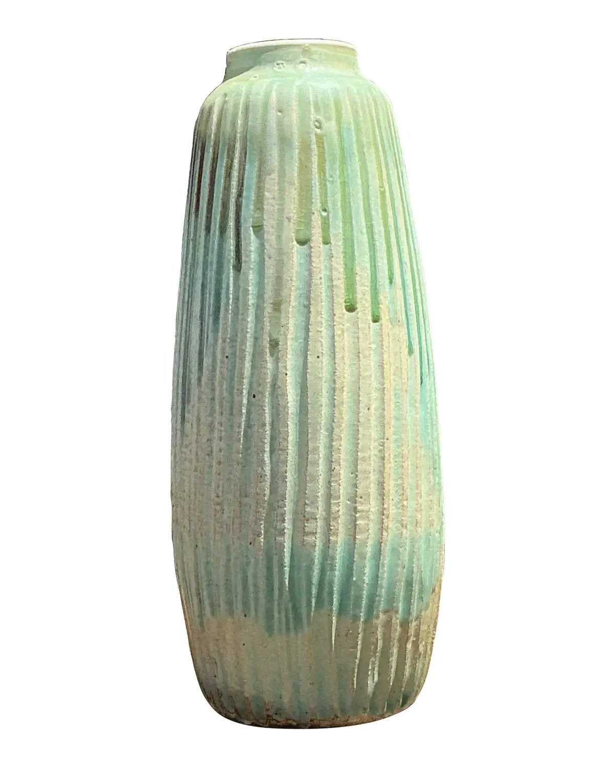 Vintage Drip Glazed Ceramic Vase — additional photo 1