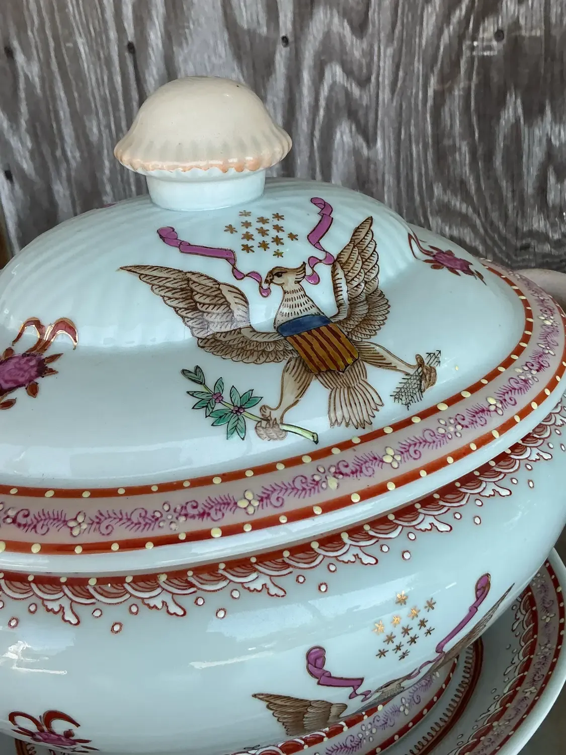 Vintage Early 20th Century Amorial Tureen — additional photo 8