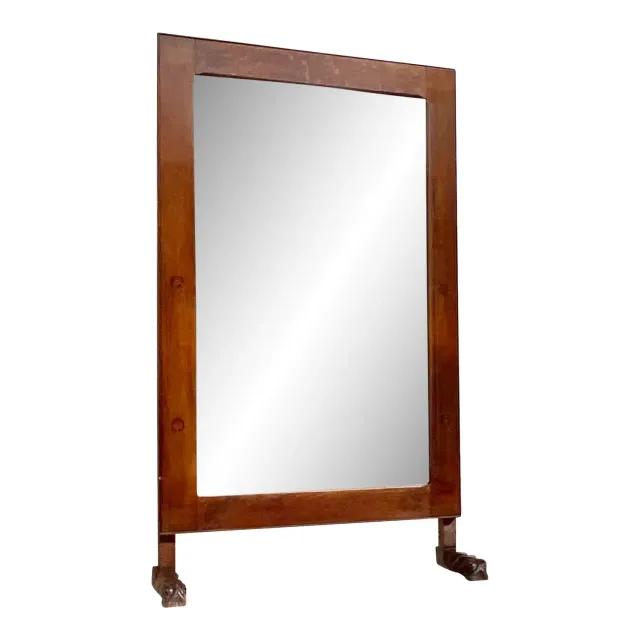 Vintage Early 20th Century Boho Standing Floor Mirror — additional photo 1