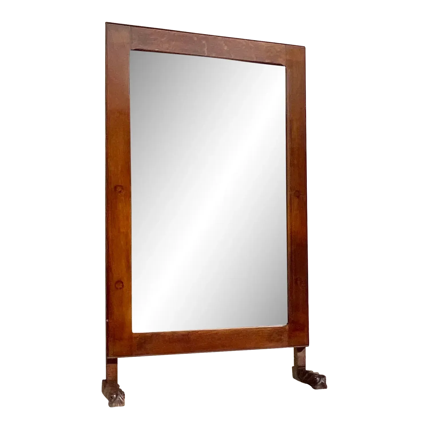 Vintage Early 20th Century Boho Standing Floor Mirror — additional photo 7