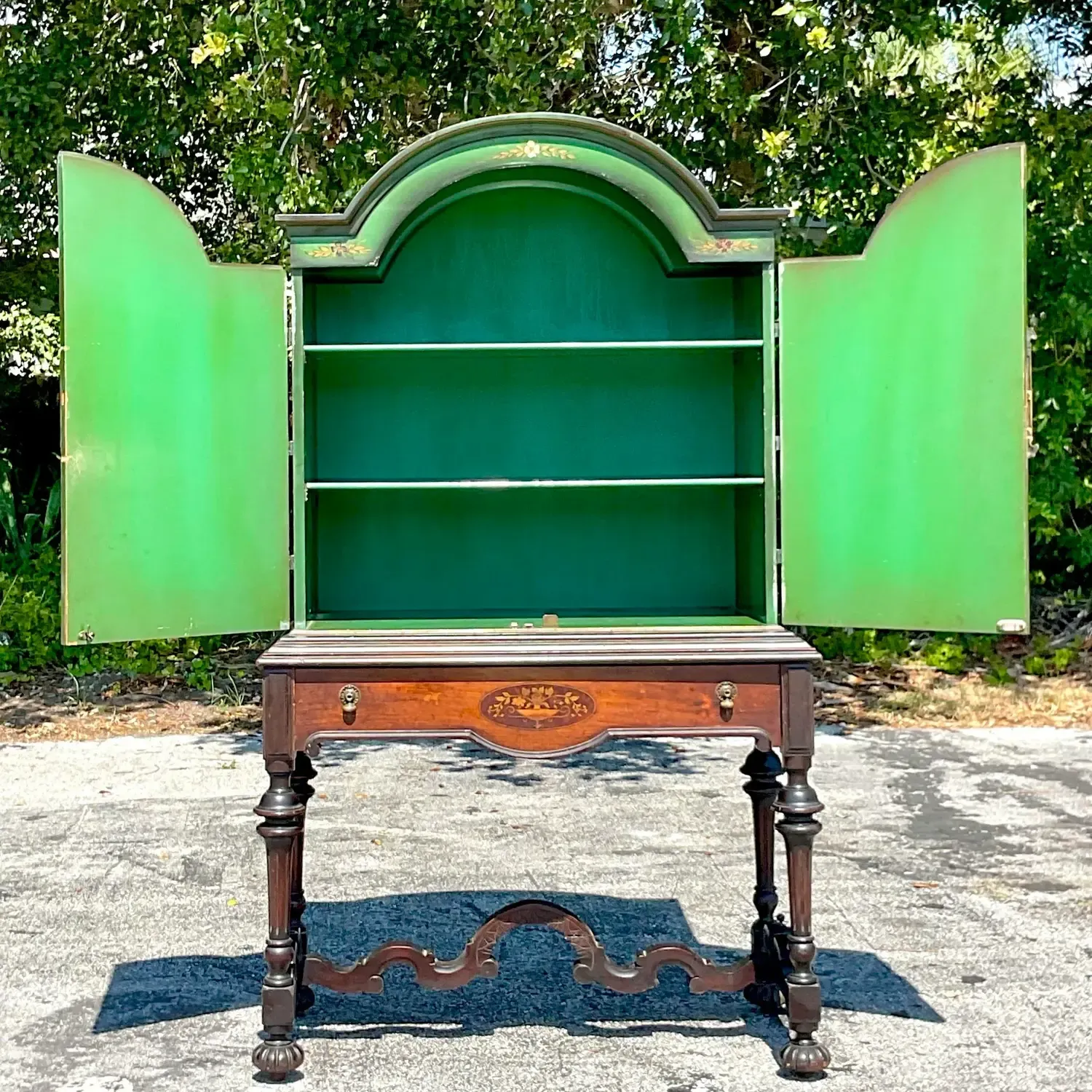 Vintage Early 20th Century Jacobean Style Cabinet — additional photo 2