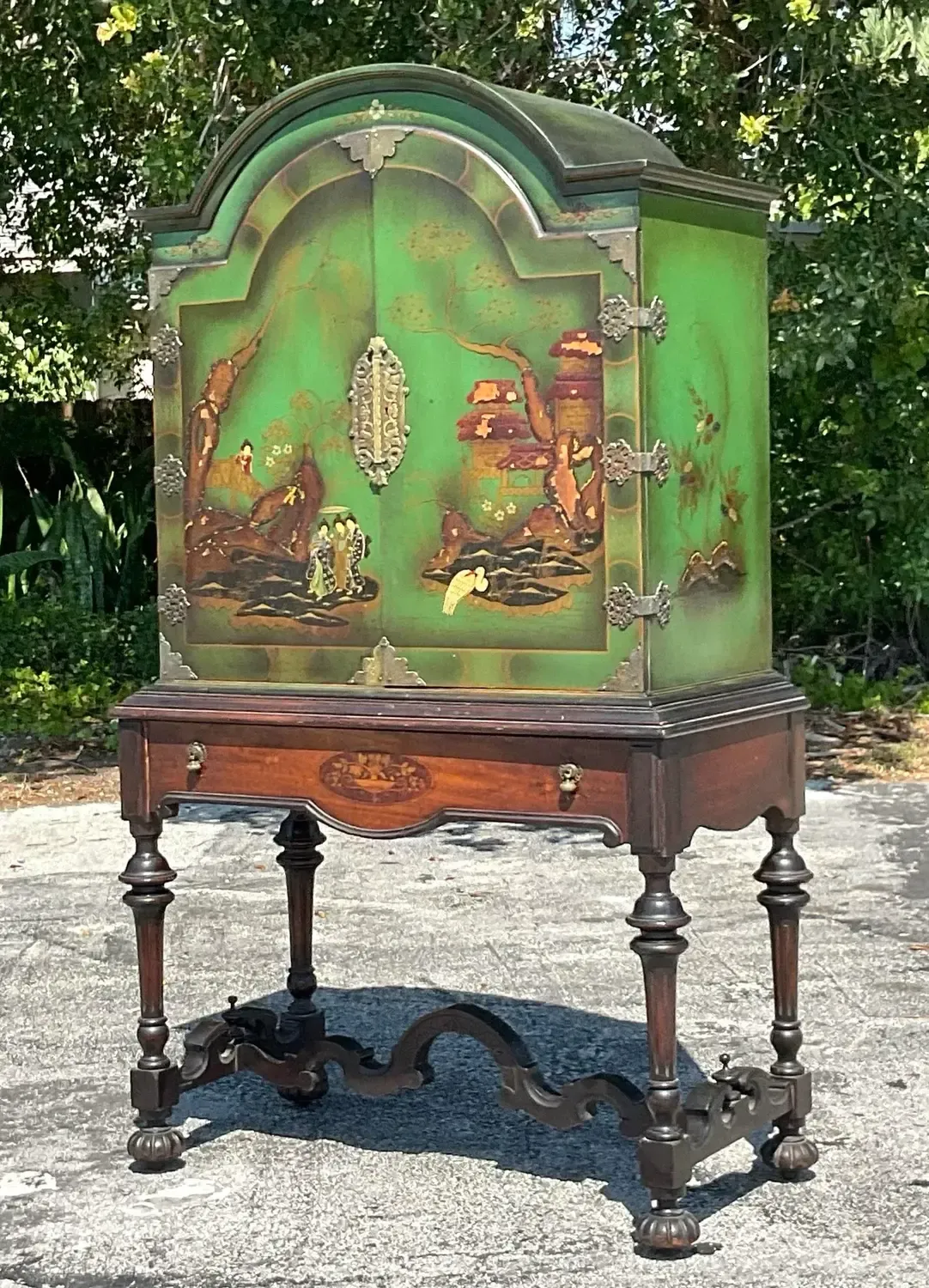 Vintage Early 20th Century Jacobean Style Cabinet — additional photo 3