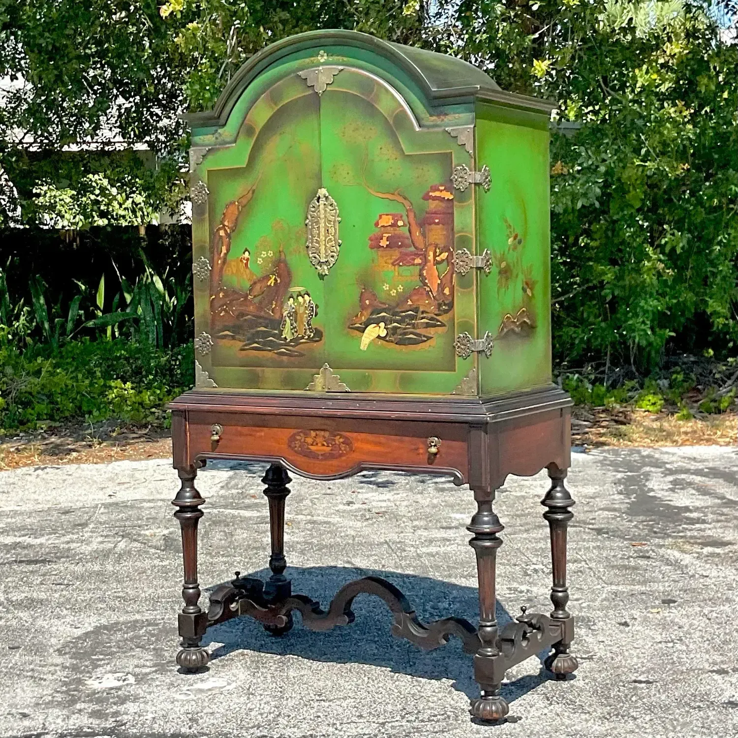 Vintage Early 20th Century Jacobean Style Cabinet — additional photo 5